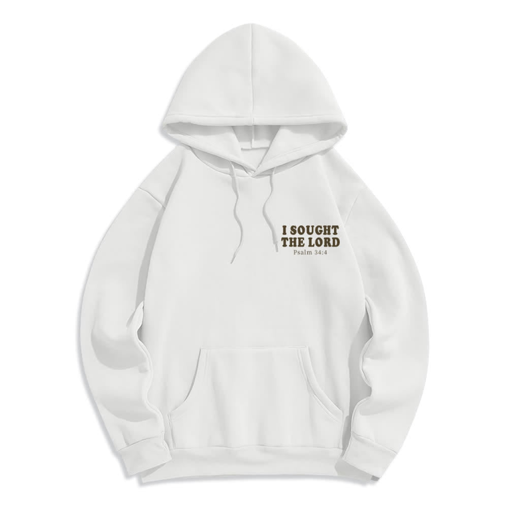 Christianartworkshop I Sought The Lord Psalm 34:4 Sunrise Pullover Hoodie - image 2