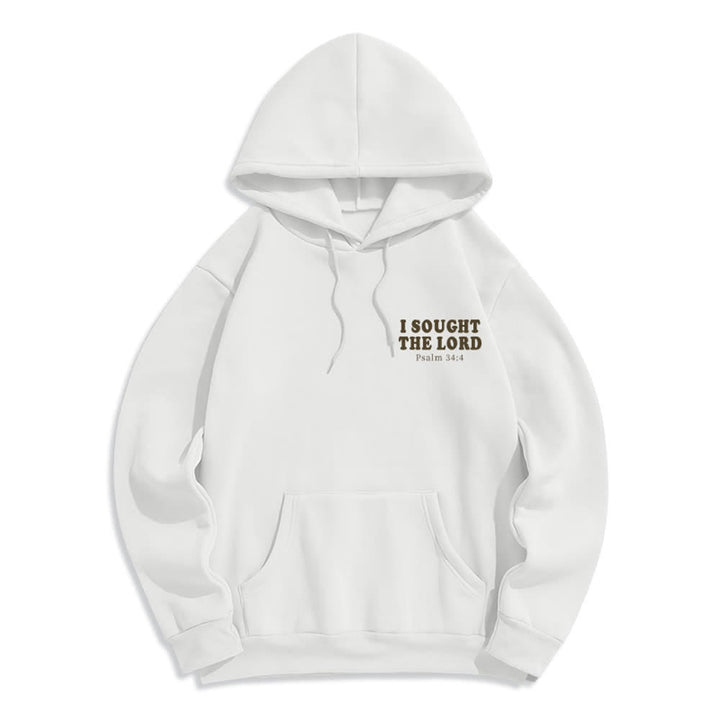 Christianartworkshop I Sought The Lord Psalm 34:4 Sunrise Pullover Hoodie - image 2
