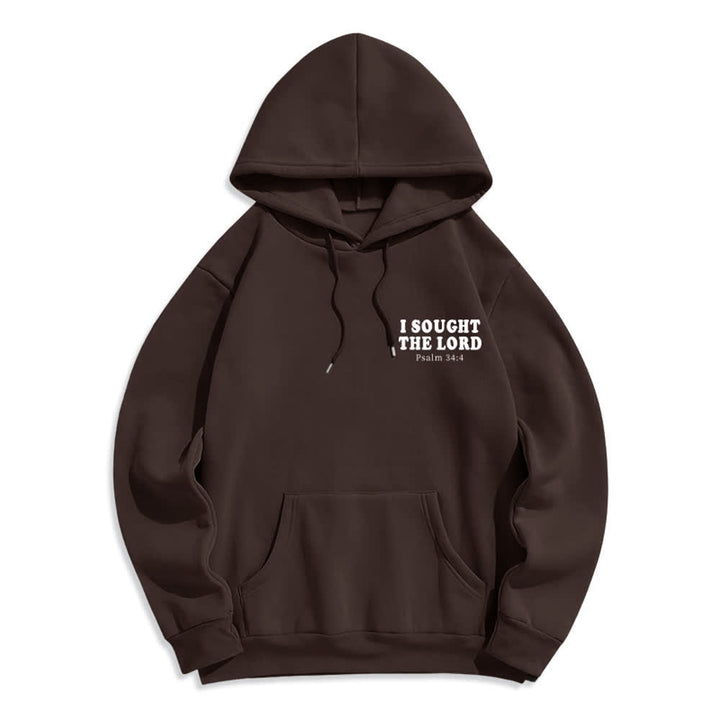Christianartworkshop I Sought The Lord Psalm 34:4 Sunrise Pullover Hoodie - image 11