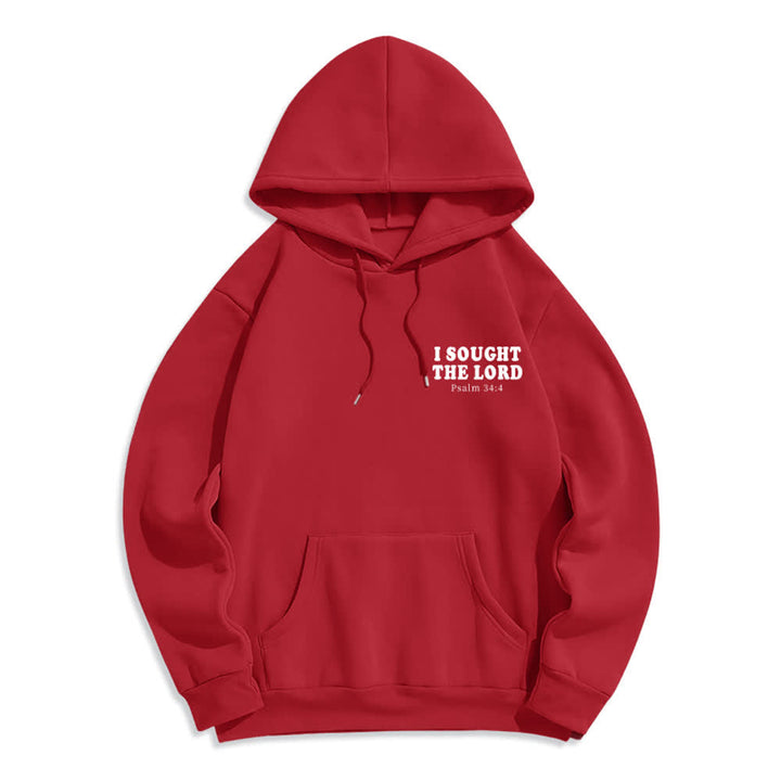 Christianartworkshop I Sought The Lord Psalm 34:4 Sunrise Pullover Hoodie - image 8