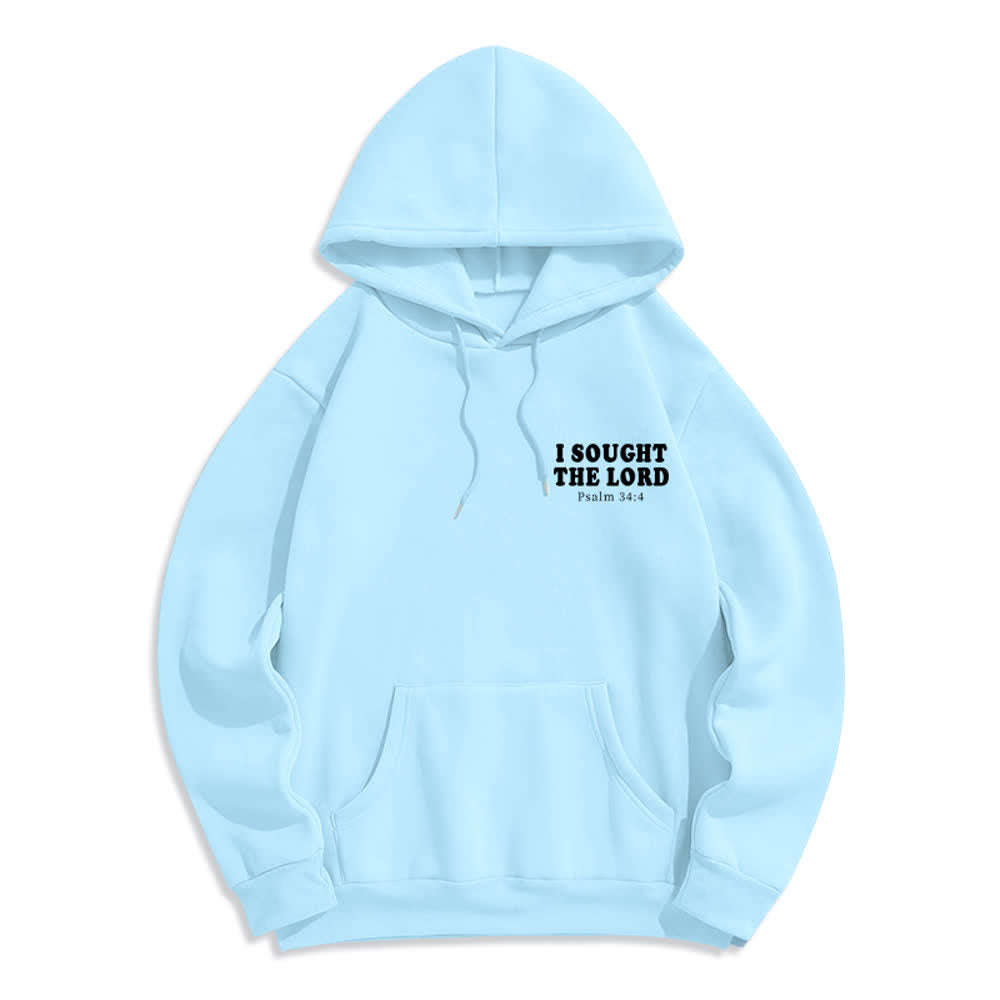 Christianartworkshop I Sought The Lord Psalm 34:4 Sunrise Pullover Hoodie - image 23
