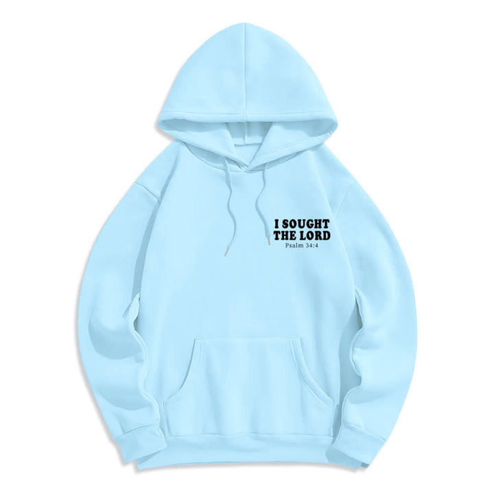 Christianartworkshop I Sought The Lord Psalm 34:4 Sunrise Pullover Hoodie - image 23