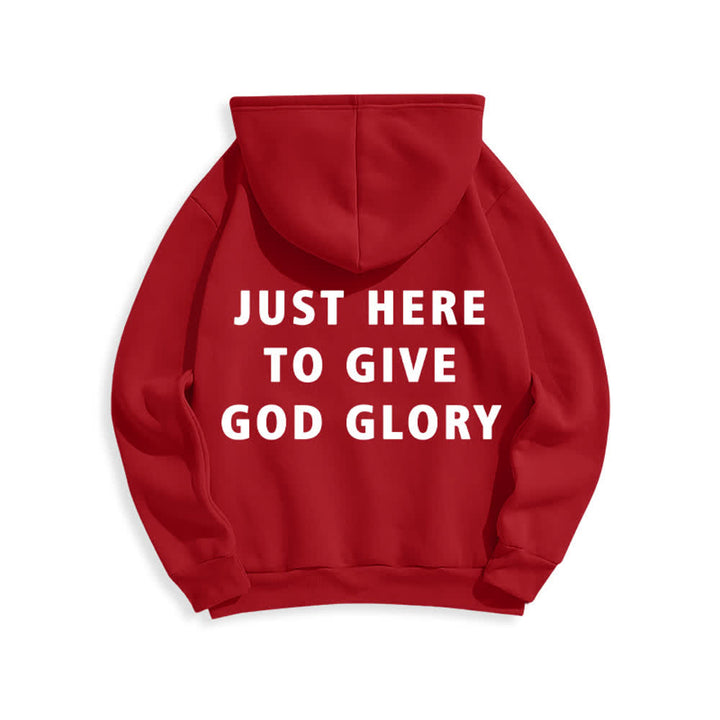 Christianartworkshop Just Here To Give God Glory Oversized Pullover Hoodie - image 16