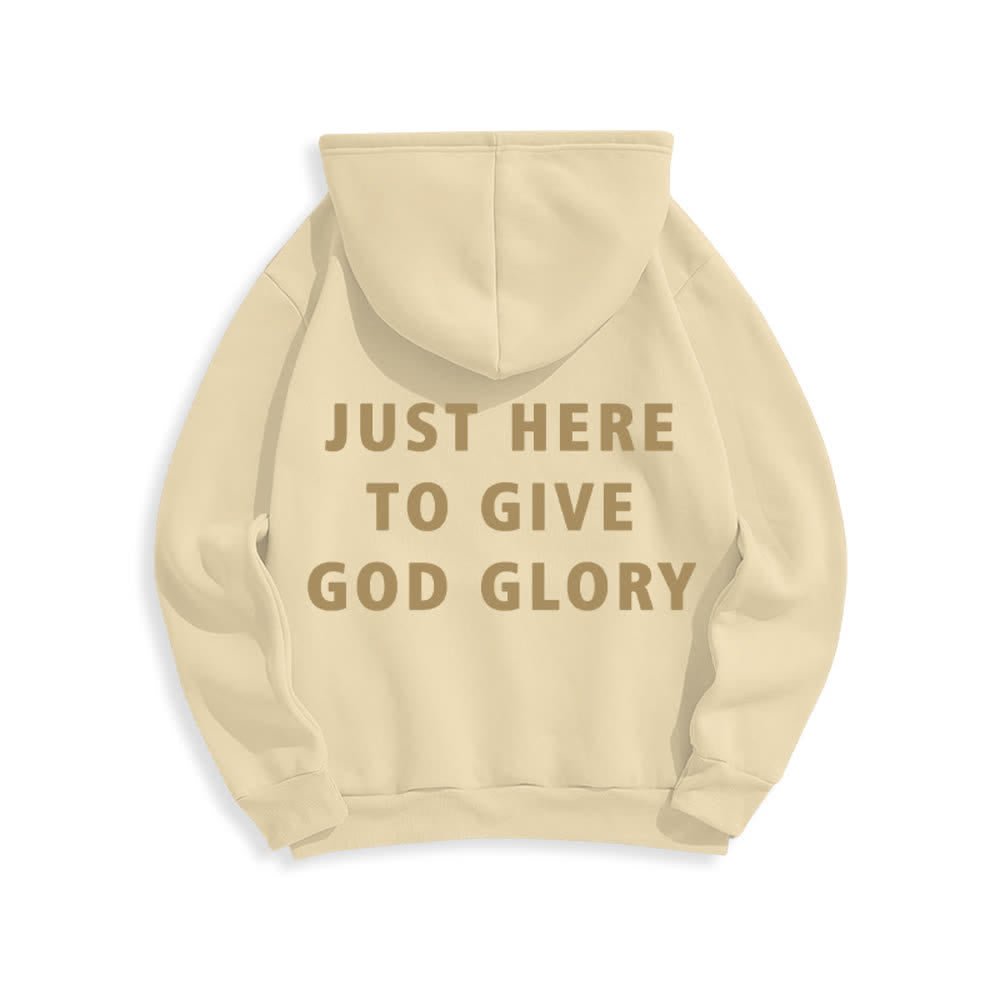 Christianartworkshop Just Here To Give God Glory Oversized Pullover Hoodie - image 10