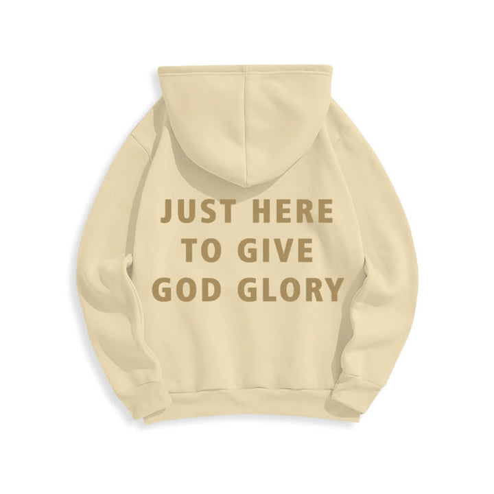 Christianartworkshop Just Here To Give God Glory Oversized Pullover Hoodie - image 10