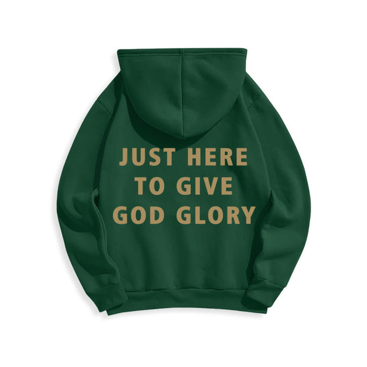 Christianartworkshop Just Here To Give God Glory Oversized Pullover Hoodie - image 1