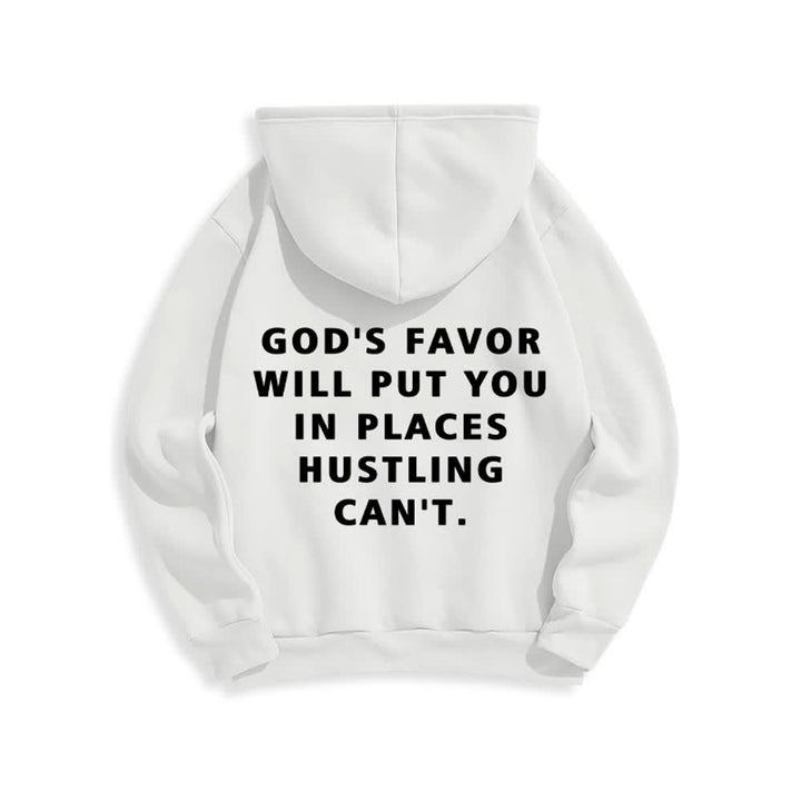 Christianartworkshop God's Favor Streetwear Fleece Lined Pullover Hoodie - image 4