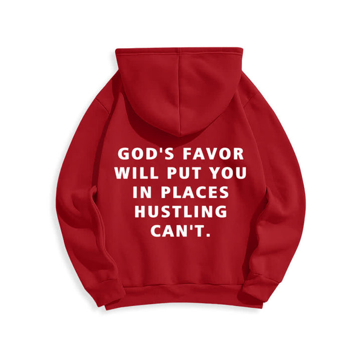 Christianartworkshop God's Favor Streetwear Fleece Lined Pullover Hoodie - image 7