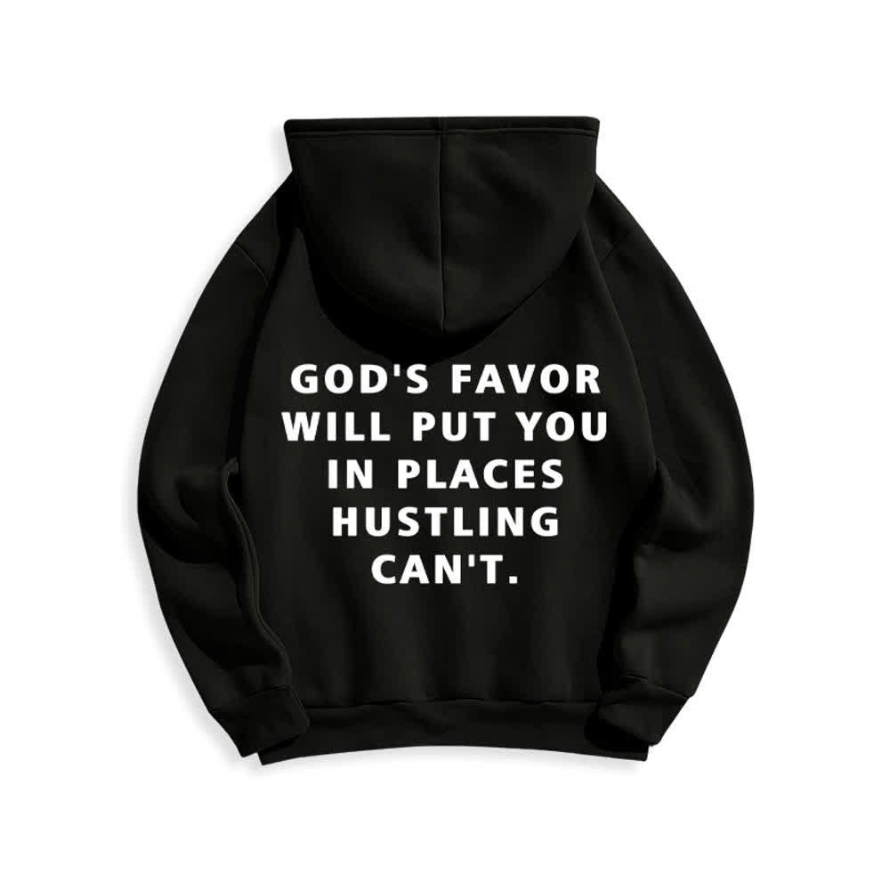 Christianartworkshop God's Favor Streetwear Fleece Lined Pullover Hoodie - image 1