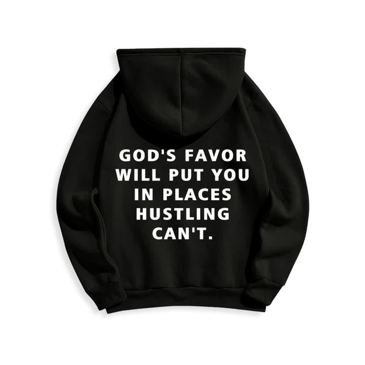 Christianartworkshop God's Favor Streetwear Fleece Lined Pullover Hoodie - image 1