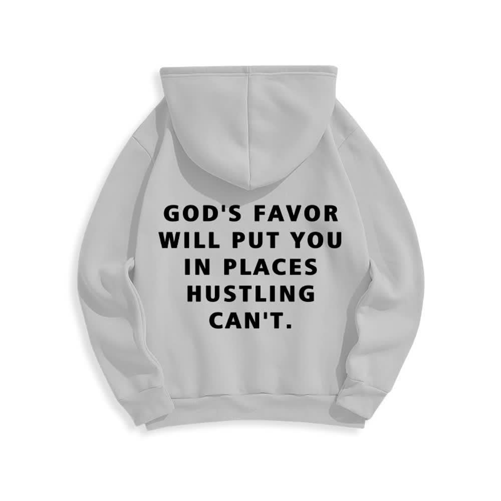 Christianartworkshop God's Favor Streetwear Fleece Lined Pullover Hoodie - image 13