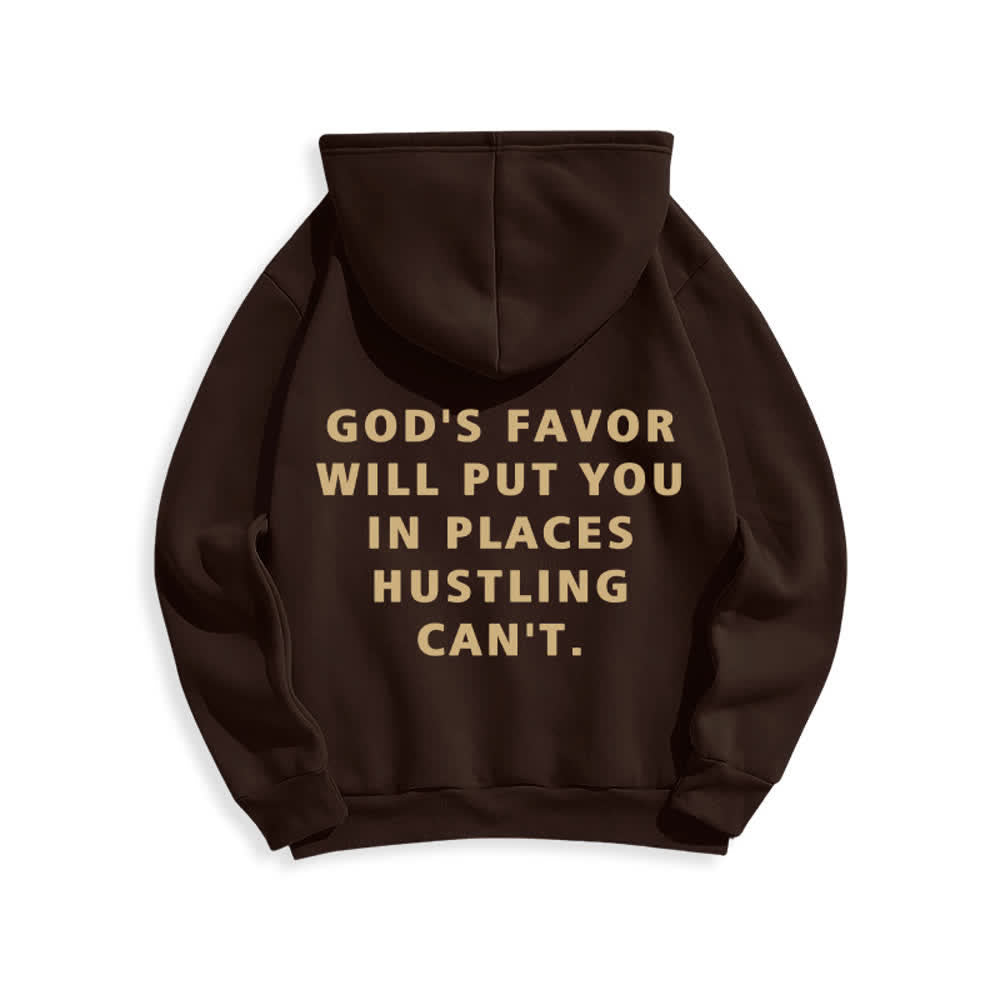 Christianartworkshop God's Favor Streetwear Fleece Lined Pullover Hoodie - image 16