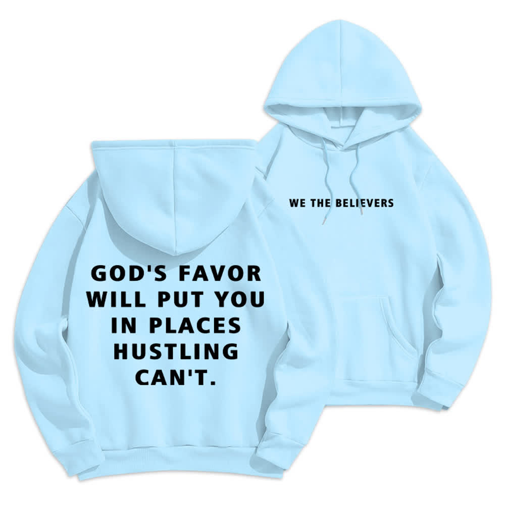 Christianartworkshop God's Favor Streetwear Fleece Lined Pullover Hoodie - Blue - 2XL - image 21