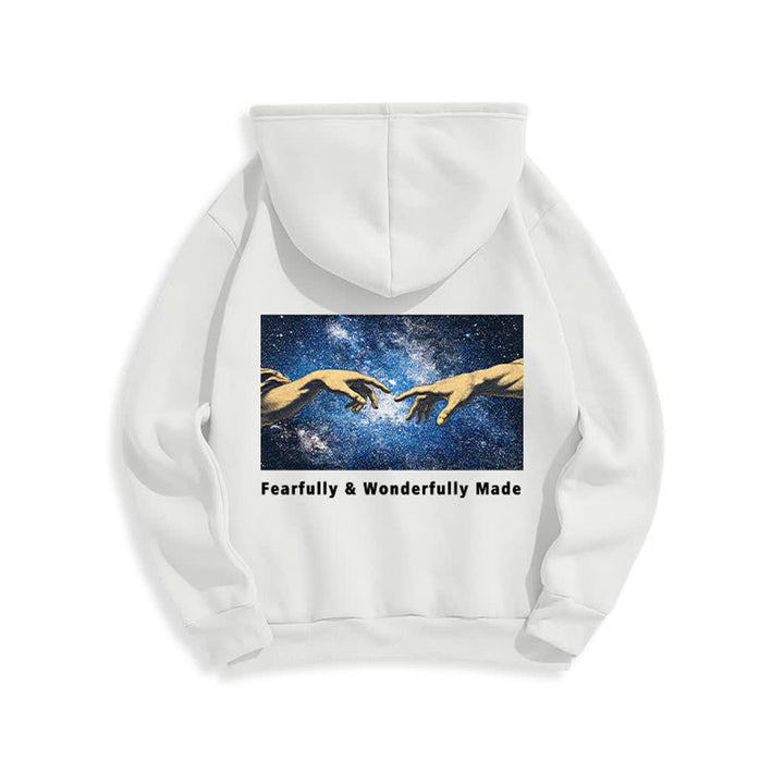 Christianartworkshop Fearfully And Wonderfully Made Starry Back Print Hoodie - image 4
