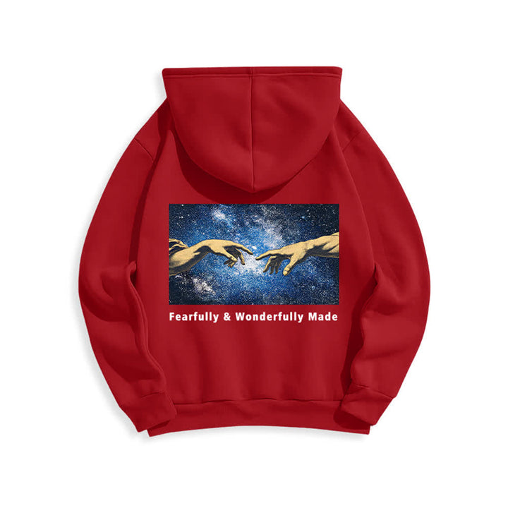Christianartworkshop Fearfully And Wonderfully Made Starry Back Print Hoodie - image 13
