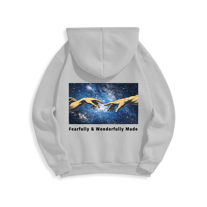 Christianartworkshop Fearfully And Wonderfully Made Starry Back Print Hoodie - image 7