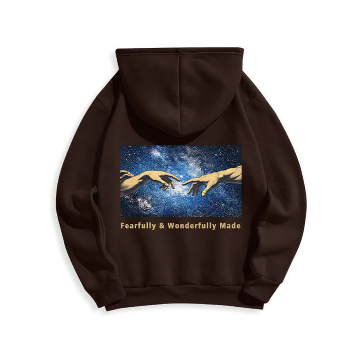 Christianartworkshop Fearfully And Wonderfully Made Starry Back Print Hoodie - image 10