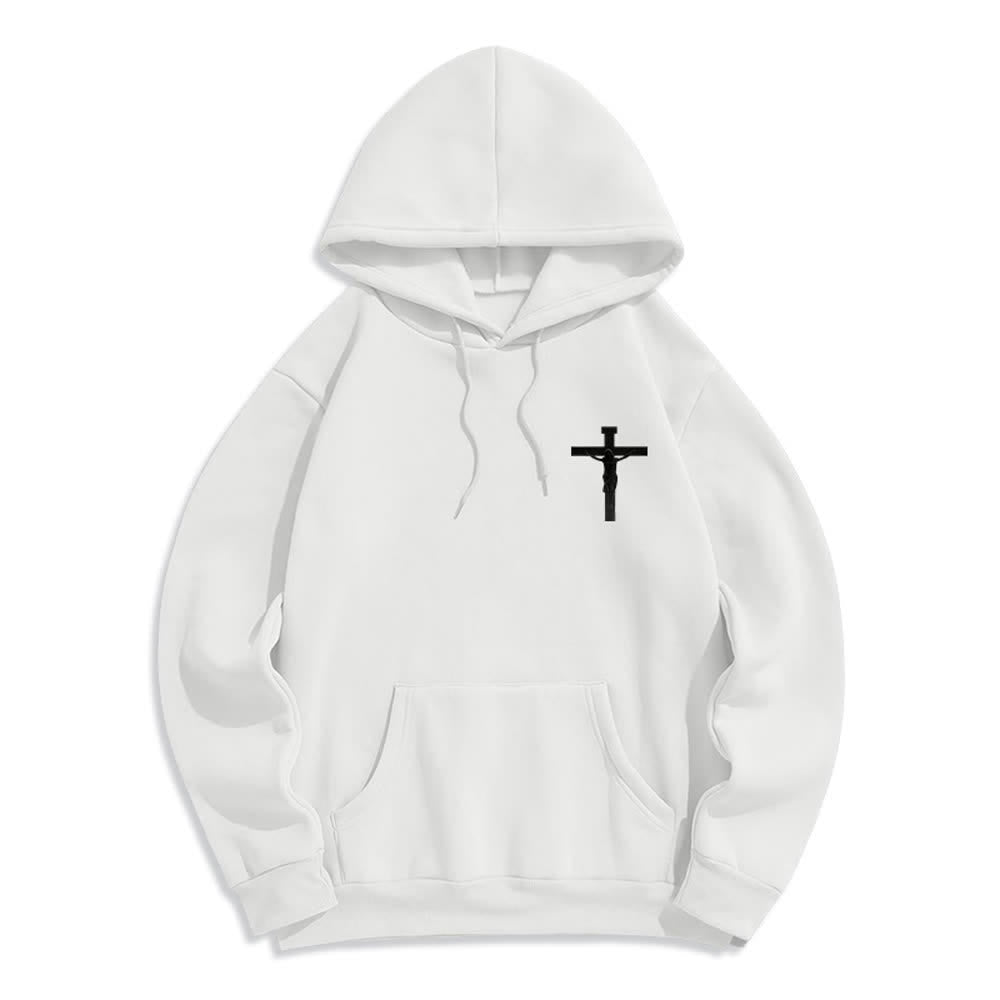 Christianartworkshop Crown Of Thorns Back Print Fleece Lined Hoodie - image 5