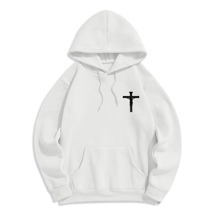 Christianartworkshop Crown Of Thorns Back Print Fleece Lined Hoodie - image 5