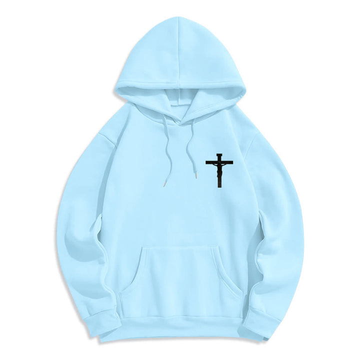 Christianartworkshop Crown Of Thorns Back Print Fleece Lined Hoodie - image 17