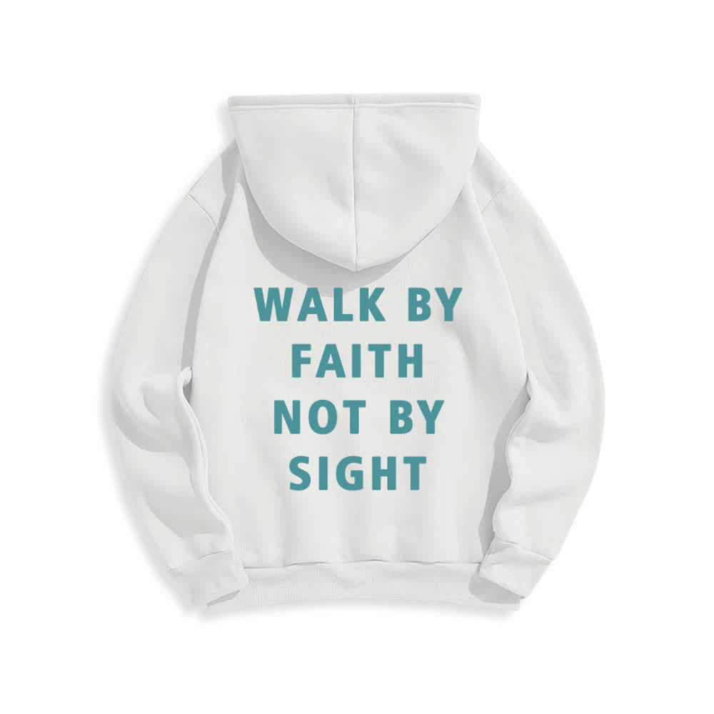 Christianartworkshop Walk By Faith Not By Sight Pullover Hoodie - image 7