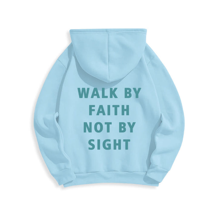Christianartworkshop Walk By Faith Not By Sight Pullover Hoodie - image 4