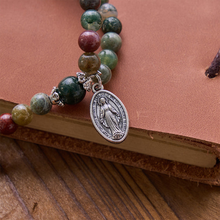 Christianartworkshop Saint Benedict & Miraculous Crystal Crucifix Bracelet: Bearer of Sacred Strength - image 19