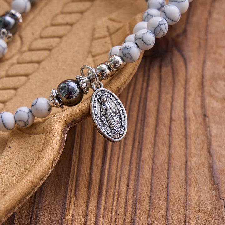 Christianartworkshop Saint Benedict & Miraculous Crystal Crucifix Bracelet: Bearer of Sacred Strength - image 14