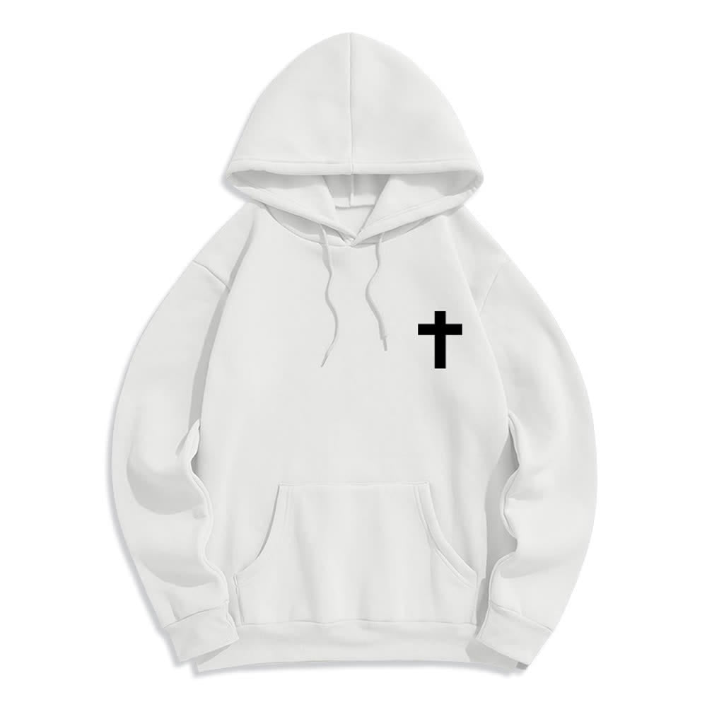 Christianartworkshop The Risen King Grace Alone Light Gray Pullover Hoodie - image 5