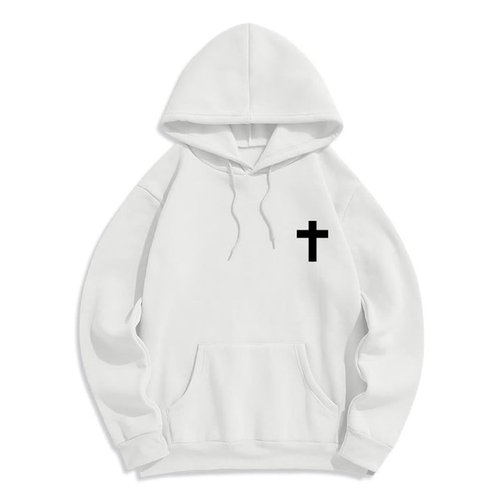 Christianartworkshop The Risen King Grace Alone Light Gray Pullover Hoodie - image 5