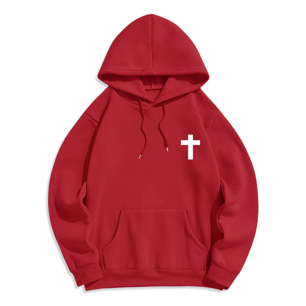 Christianartworkshop The Risen King Grace Alone Light Gray Pullover Hoodie - image 14