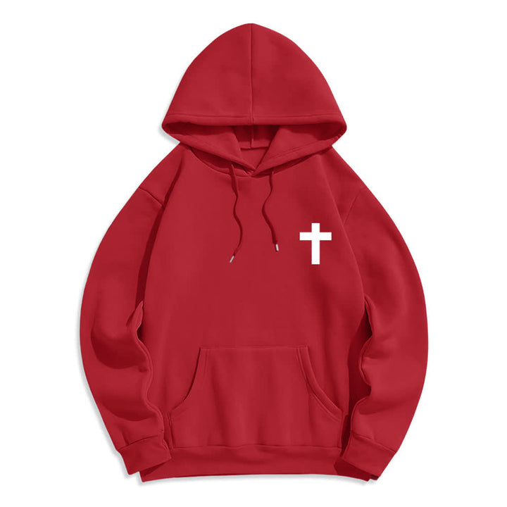 Christianartworkshop The Risen King Grace Alone Light Gray Pullover Hoodie - image 14