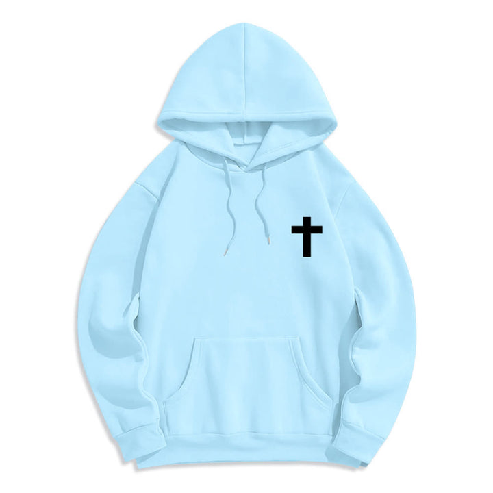 Christianartworkshop The Risen King Grace Alone Light Gray Pullover Hoodie - image 2
