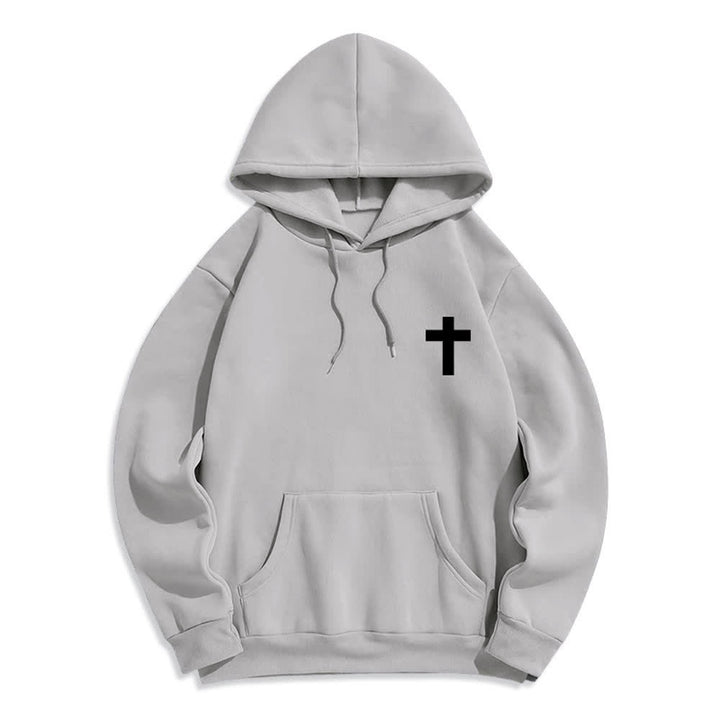 Christianartworkshop The Risen King Grace Alone Light Gray Pullover Hoodie - image 11