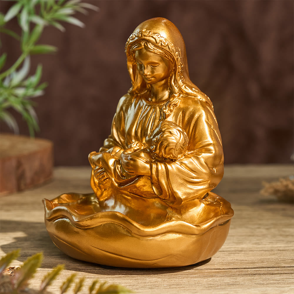 Christianartworkshop Devotional Madonna Child Tabletop Tray: Bearer of Steadfast Heavenly Refuge - image 3