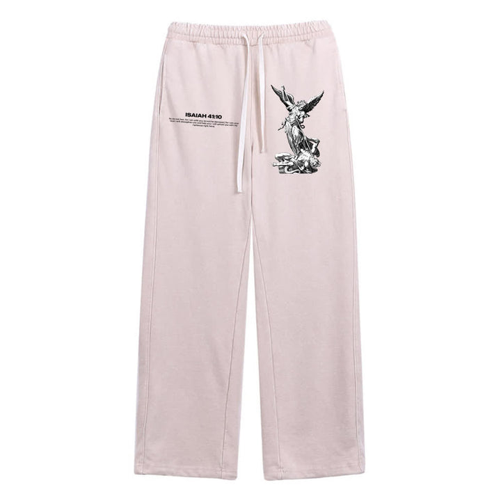 Christianartworkshop Archangel Michael Isaiah 41:10 Statement Washed Sweatpants - Apricot - XL - image 20