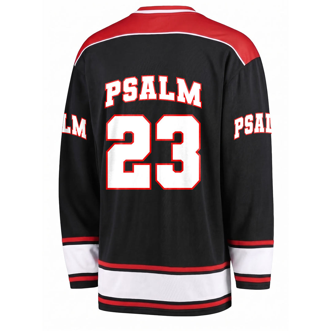 Christianartworkshop PSALM 23 Faith-Inspired Long Sleeve Hockey Jersey - image 2