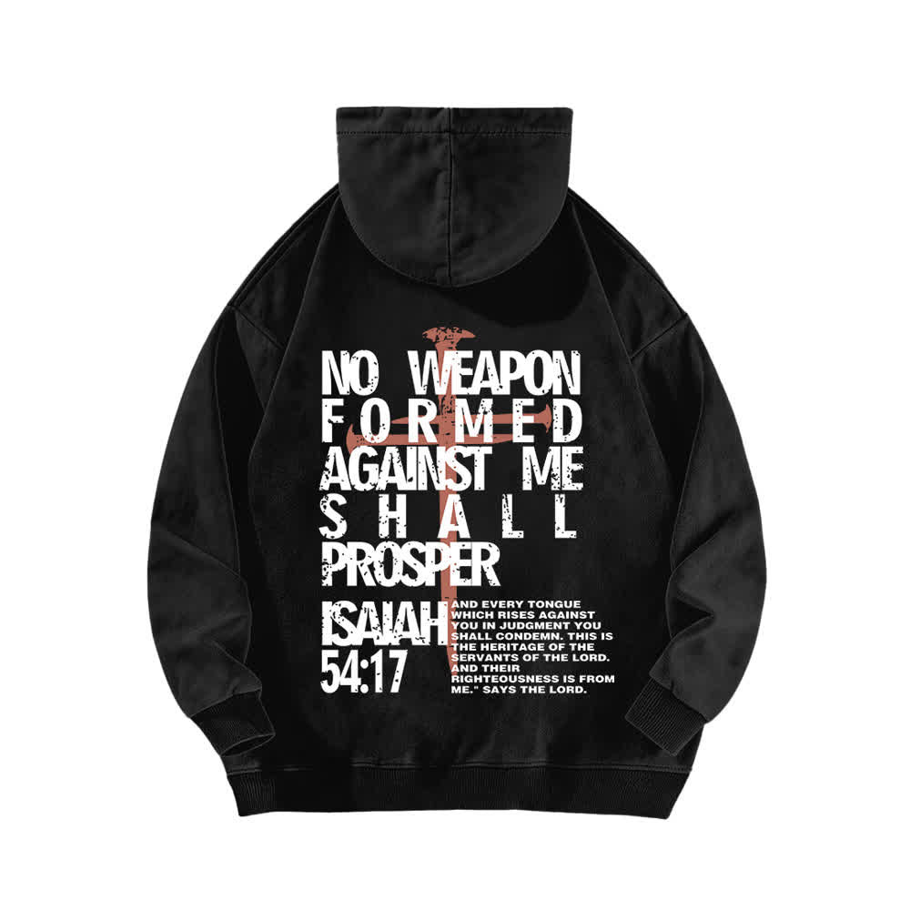 Christianartworkshop No Weapon Formed Against Me Washed Hoodie - image 1