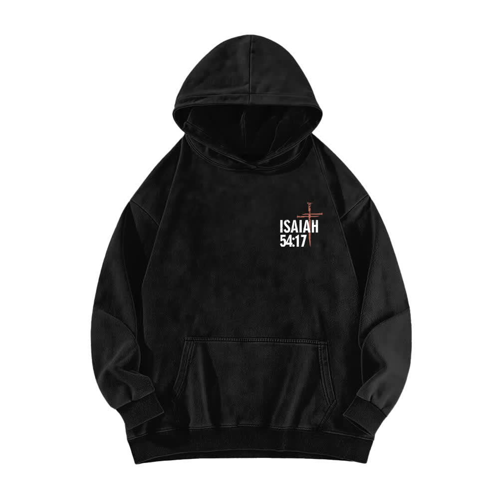 Christianartworkshop No Weapon Formed Against Me Washed Hoodie - image 2