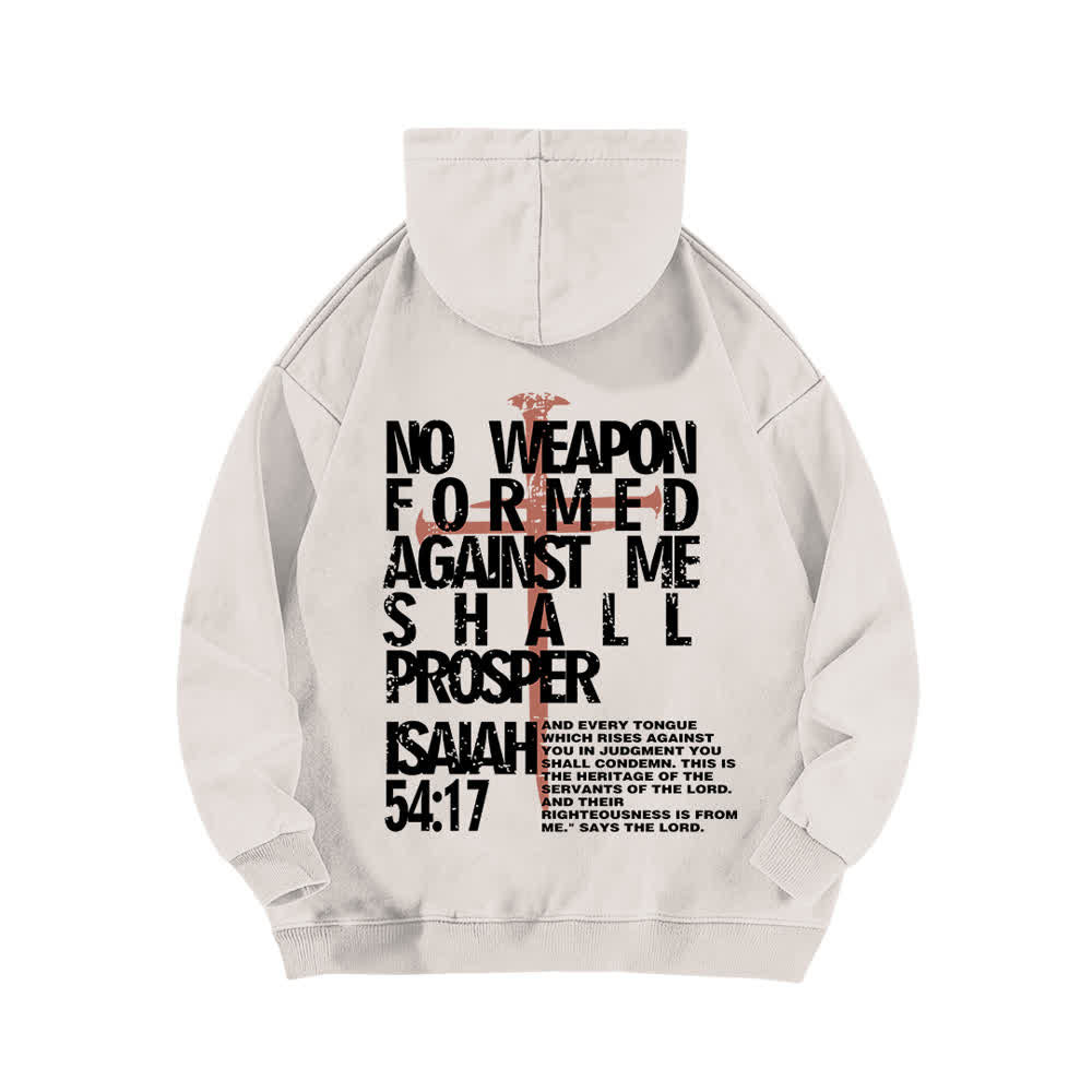 Christianartworkshop No Weapon Formed Against Me Washed Hoodie - image 4