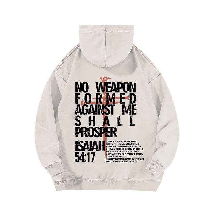 Christianartworkshop No Weapon Formed Against Me Washed Hoodie - image 4