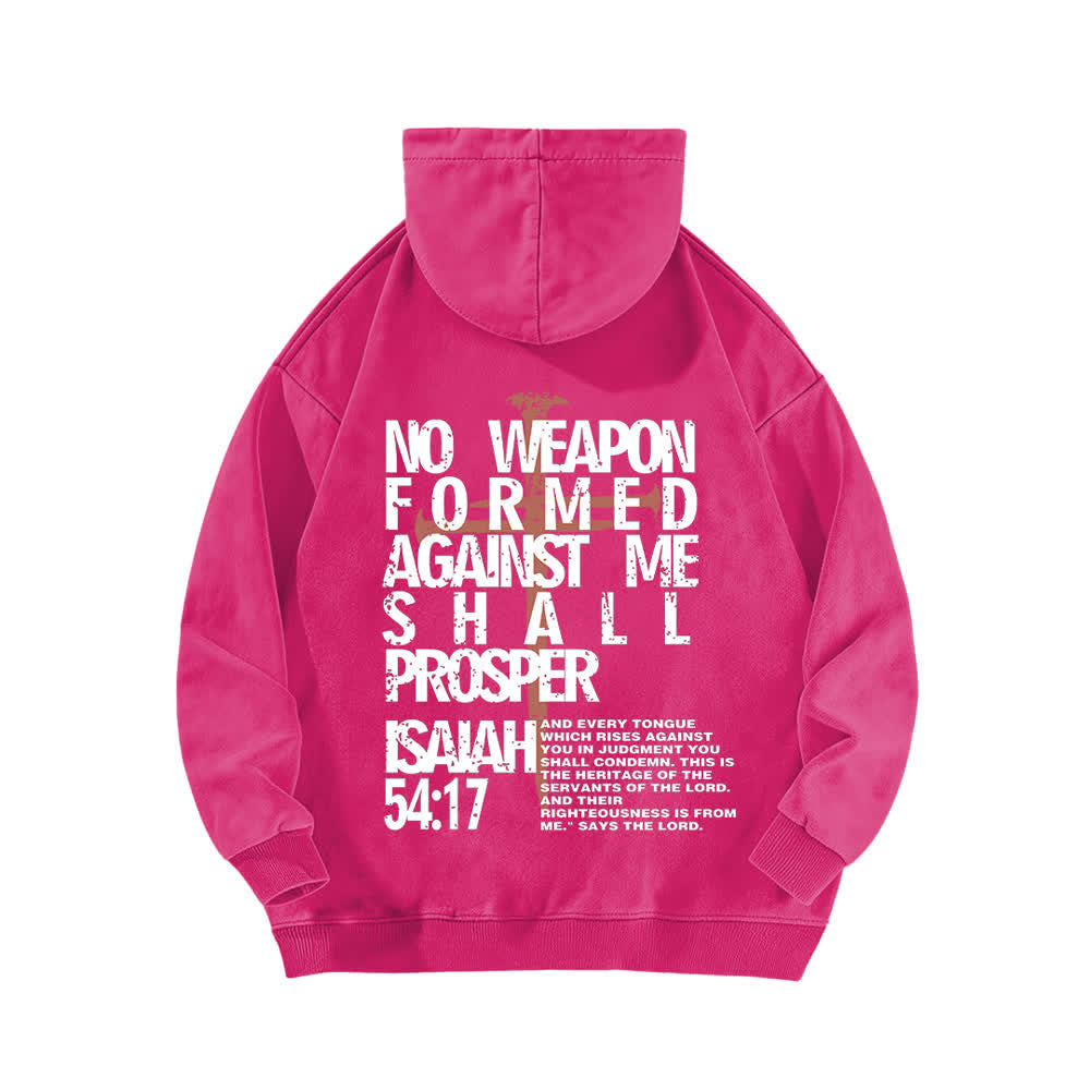 Christianartworkshop No Weapon Formed Against Me Washed Hoodie - image 16
