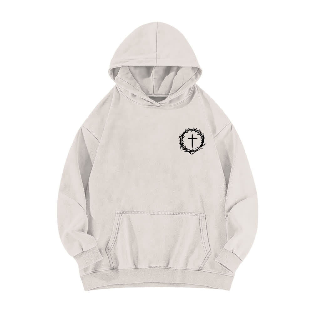 Christianartworkshop A Lot Can Happen In 3 Days Thorn Cross Washed Hoodie - image 11