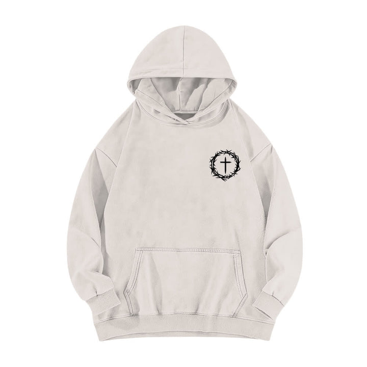 Christianartworkshop A Lot Can Happen In 3 Days Thorn Cross Washed Hoodie - image 11