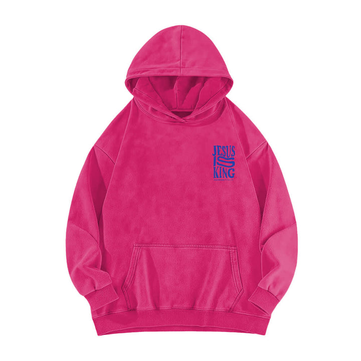 Christianartworkshop Jesus Is King Front And Back Print Washed Hoodie - image 17