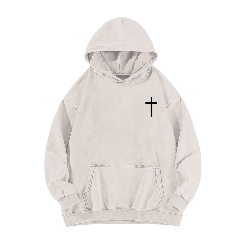 Christianartworkshop Jesus Is King Crown Of Thorns Washed Hoodie - image 2