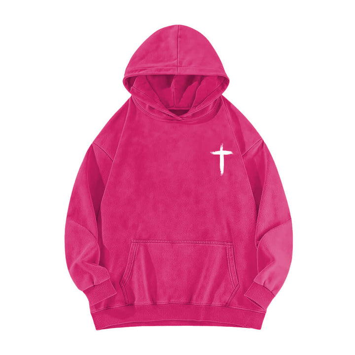 Christianartworkshop He Died For Me Cross Back Print Washed Hoodie - image 17