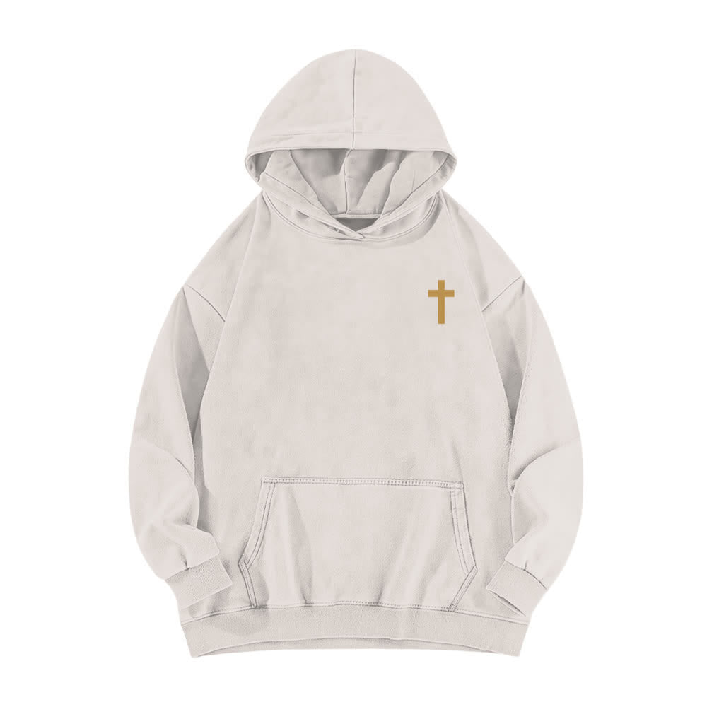 Christianartworkshop I Can Do All Things Cross Chest Washed Hoodie - image 5