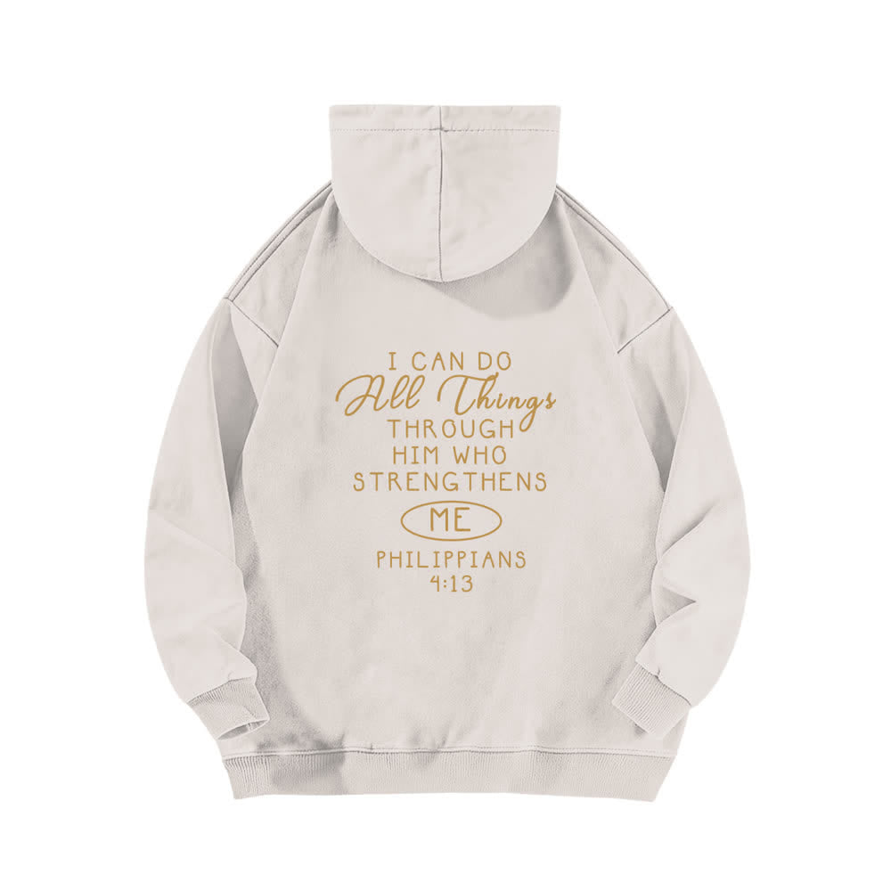 Christianartworkshop I Can Do All Things Cross Chest Washed Hoodie - image 4