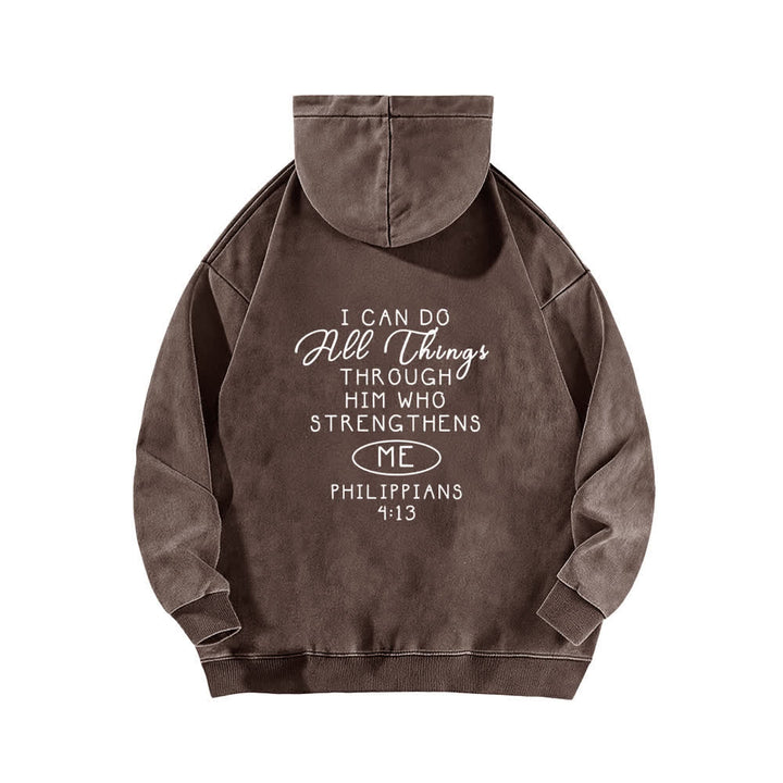 Christianartworkshop I Can Do All Things Cross Chest Washed Hoodie - image 13